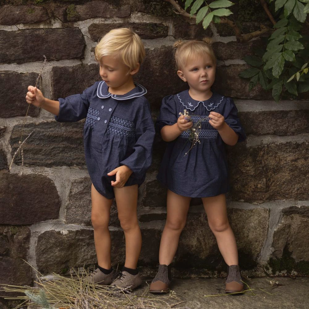 Indigo Bloom Collection – Boy Short Cardigan