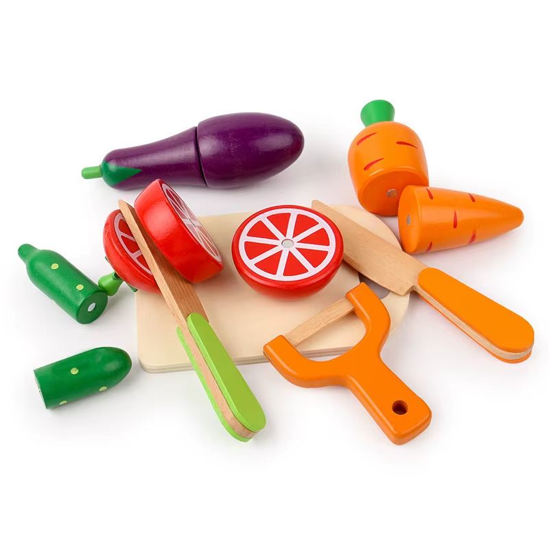 Wooden Cutting Food Set