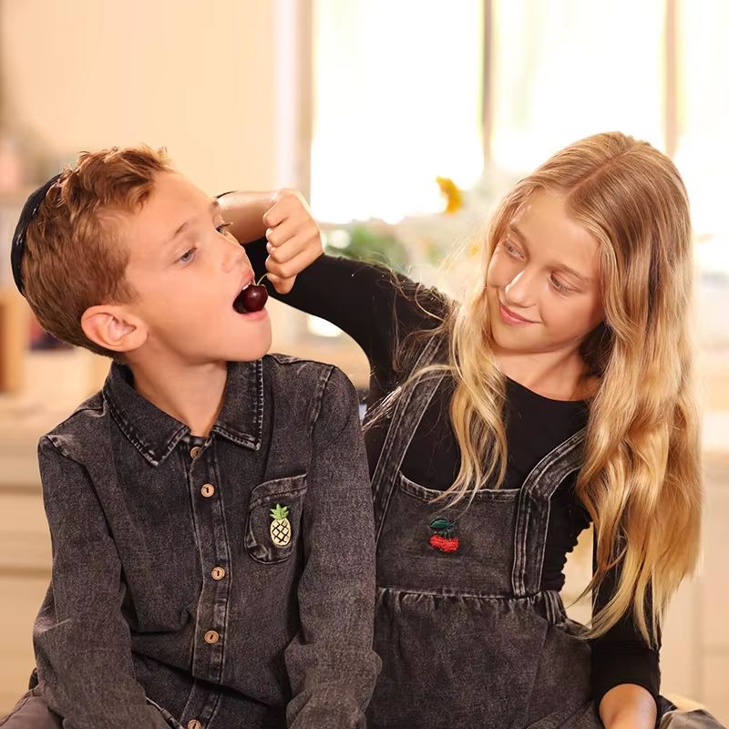 Black Denim Family – Boys Shirt