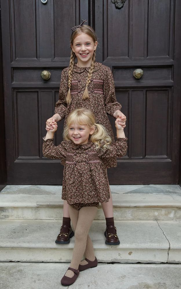 Brown Floral Collection – Brown Legging