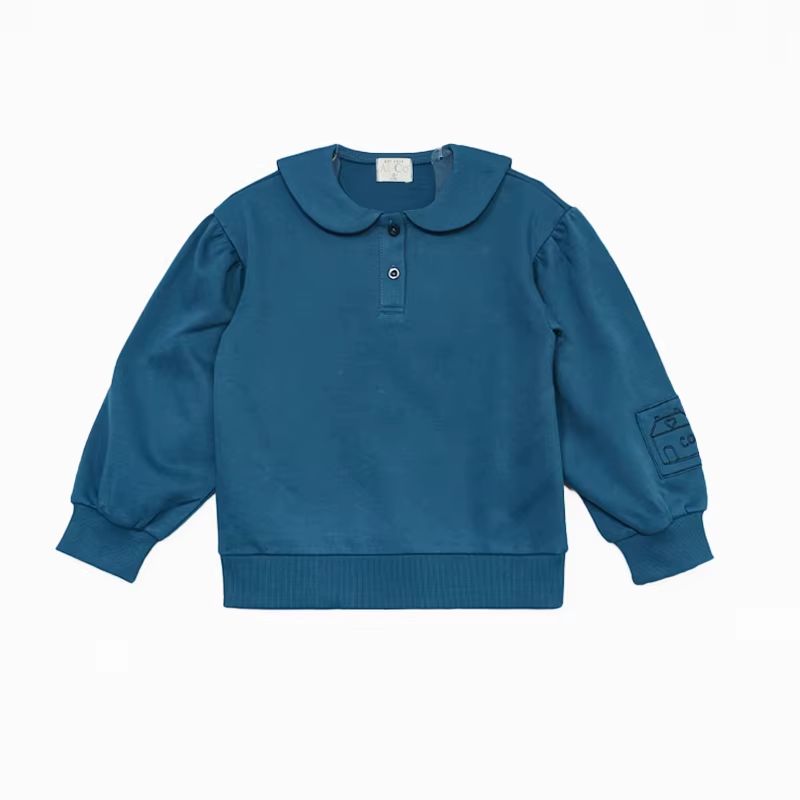 Teal & Lavender – Girl Sailor Top – Ali & Co AW26