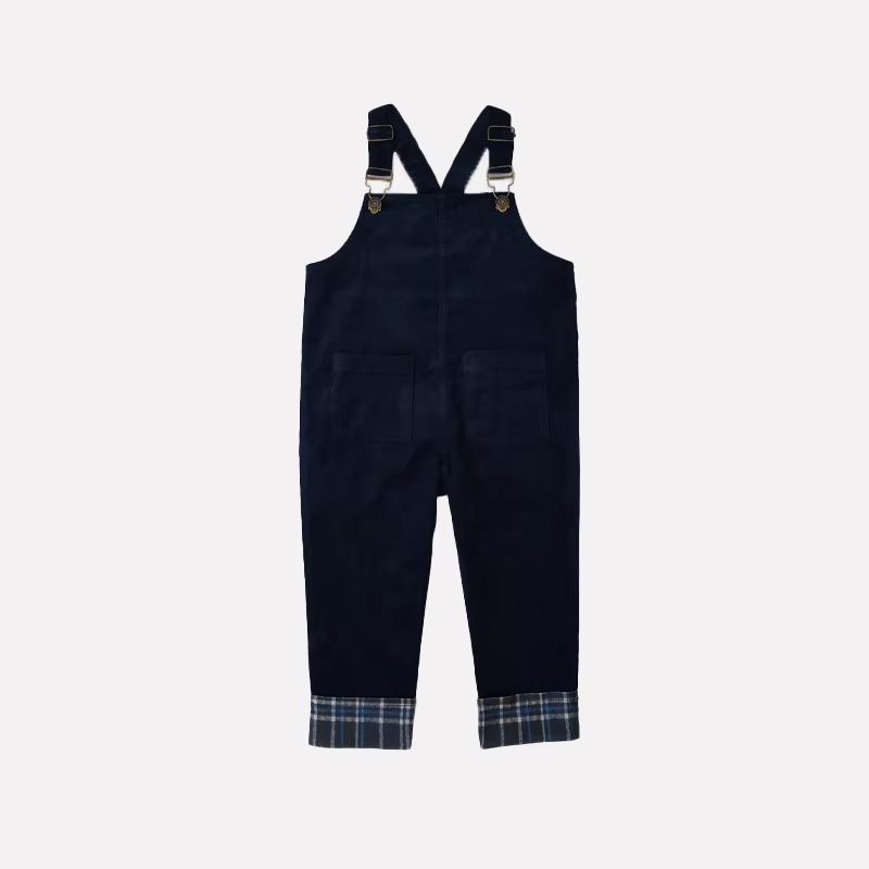Woodland Plaid Collection navy overall – Ali Plus AW26