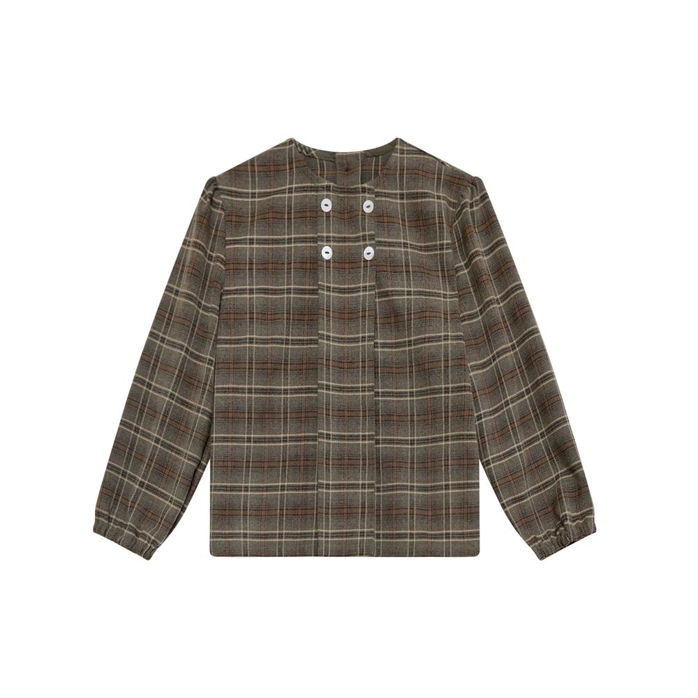 Chestnut Plaid – Baby Girls Shirt – Ali Plus AW26