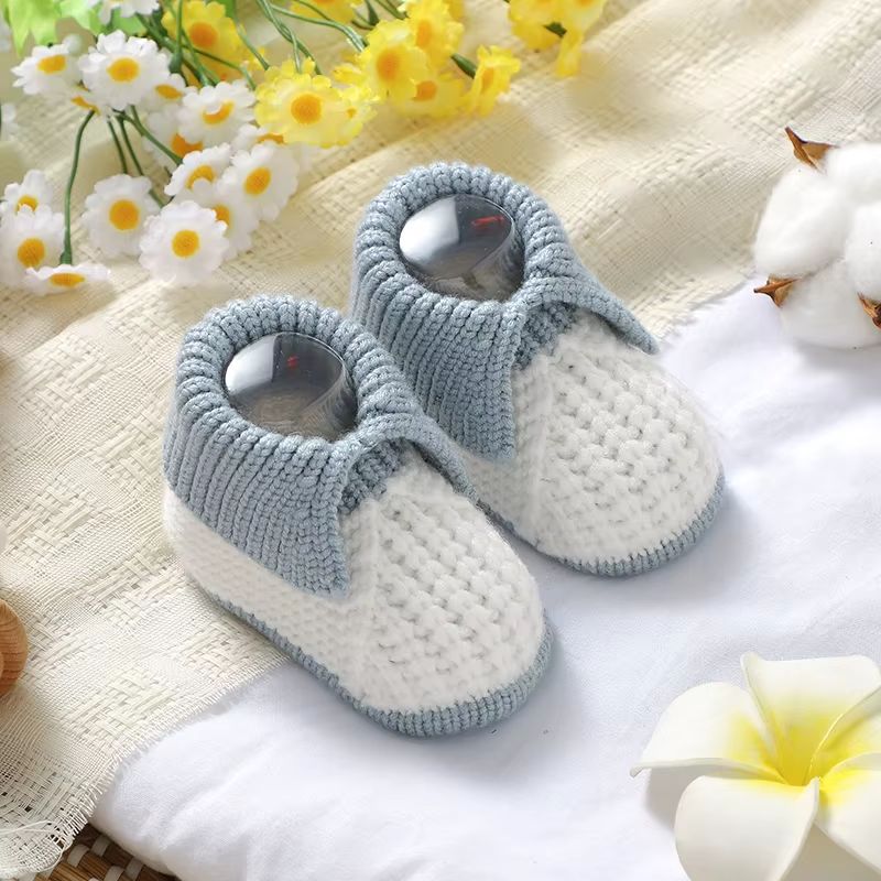 Newborn Baby Shoes Knit Infant Boys Girls Boots