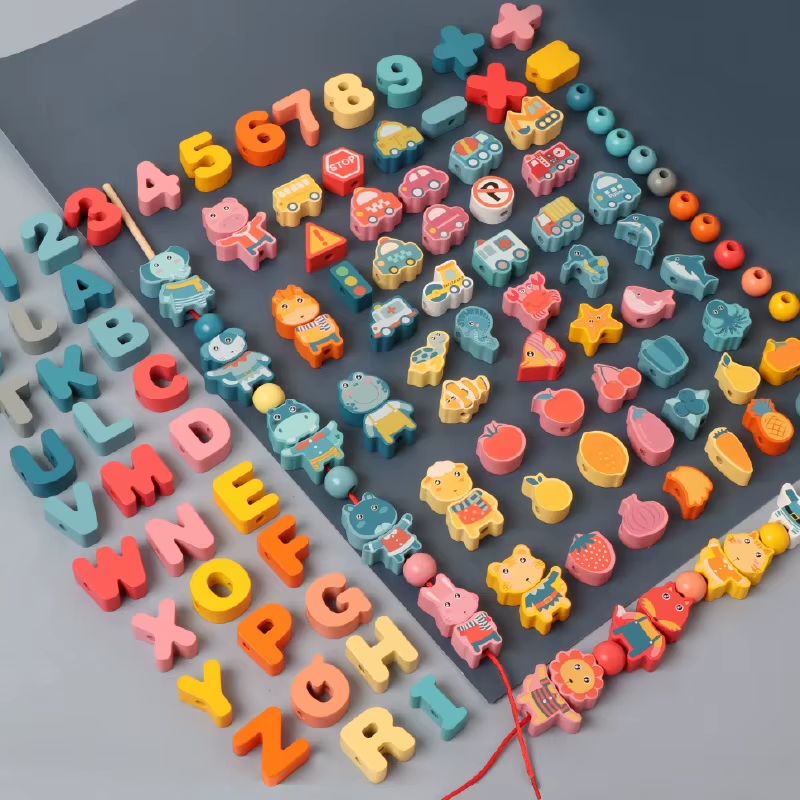 Wooden Lacing Beads