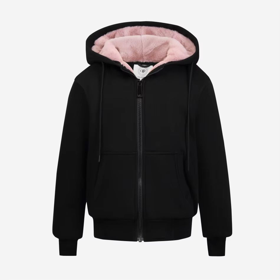 Pink Fur-Lined Hoodie Coat – Ali Picks AW26