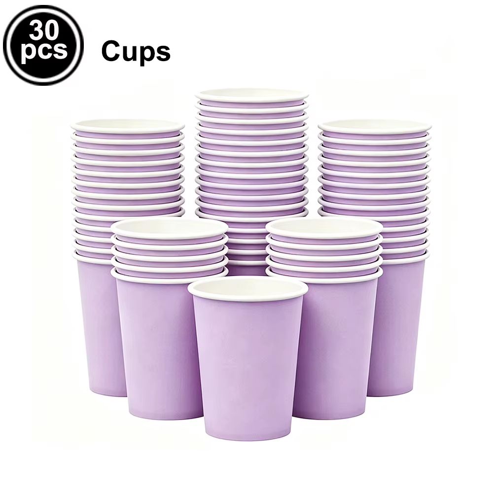 Purple Party Cups – 30 Pack