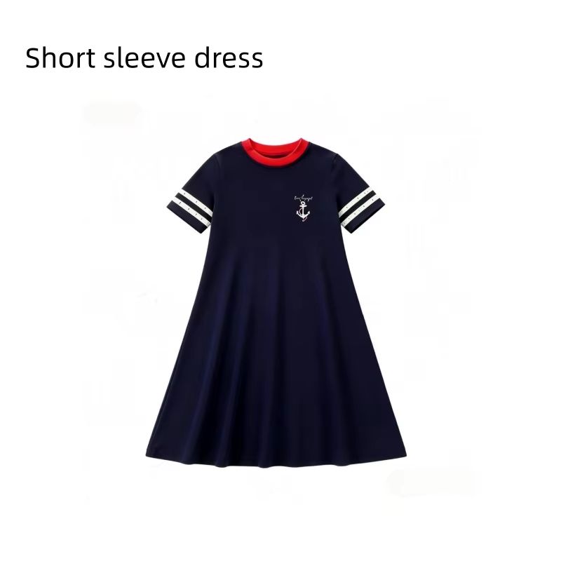 Nautical Jersey Cotton Collection – Short Sleeve Dress