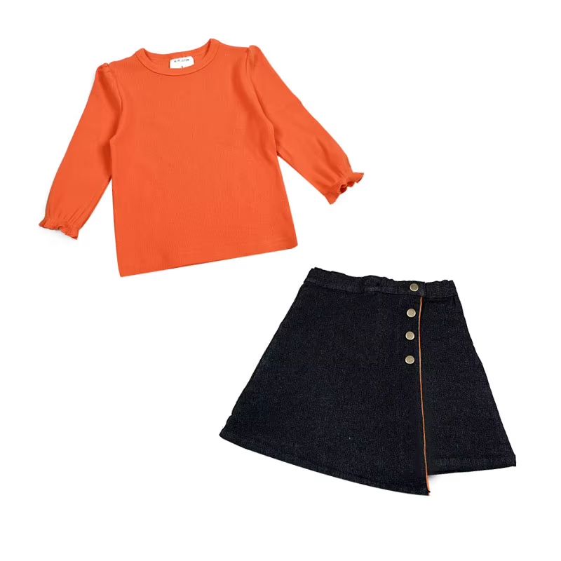 The Black Denim Collection – Skirt Set