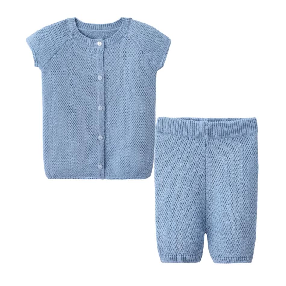 Knitted Collection – Bule Baby Set