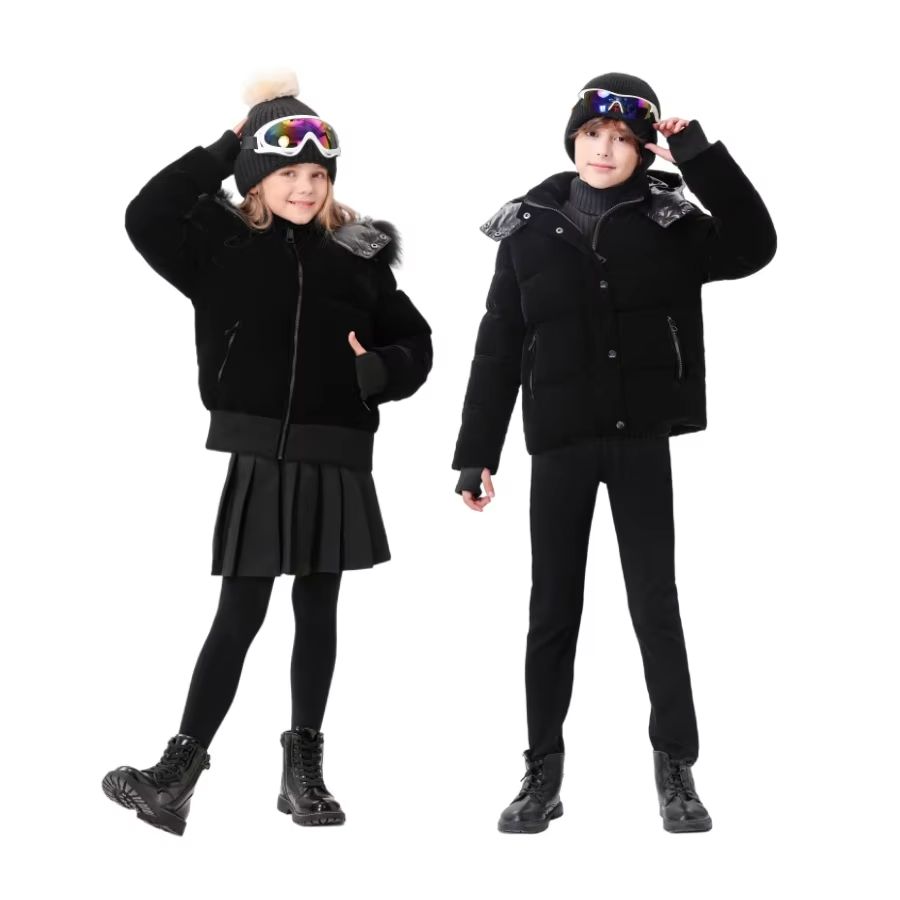 Long Velvet Down Coat – No Fur