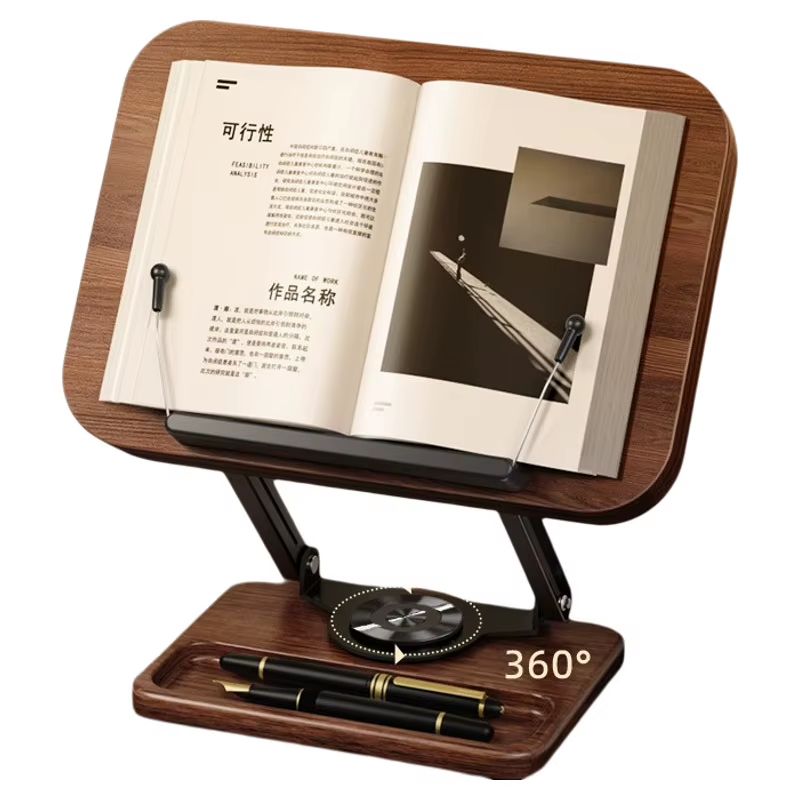 Wooden 360° Rotating Reading Stand