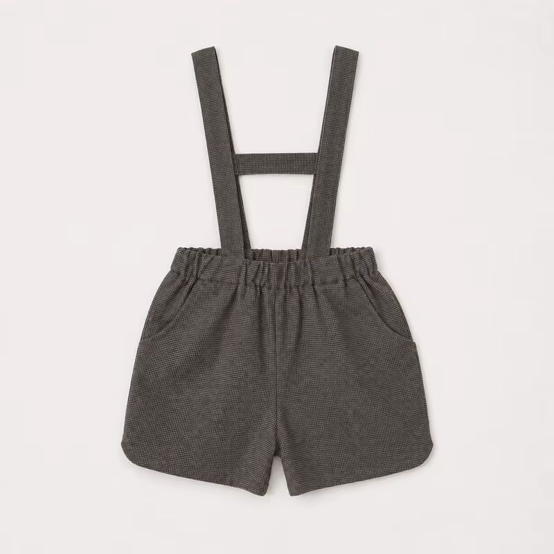 Heritage Weave Grey Suspender Shorts – Ali & Co AW26