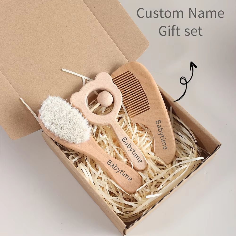 Personalised Baby Brush & Comb Gift Set