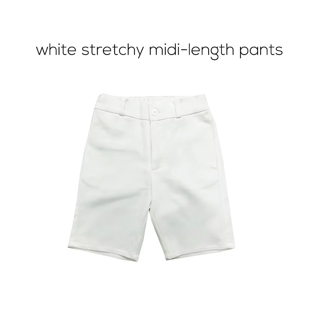 Chelsea Bloom Collection – White Midi Pants