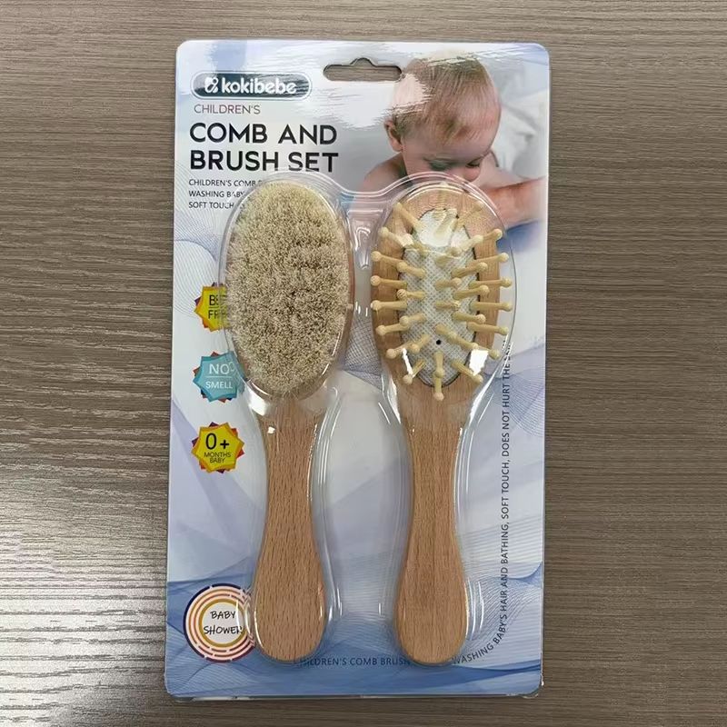 Perfect Baby Shower Gift 2Pcs Hair Brush Comb Set – Two-Piece Set