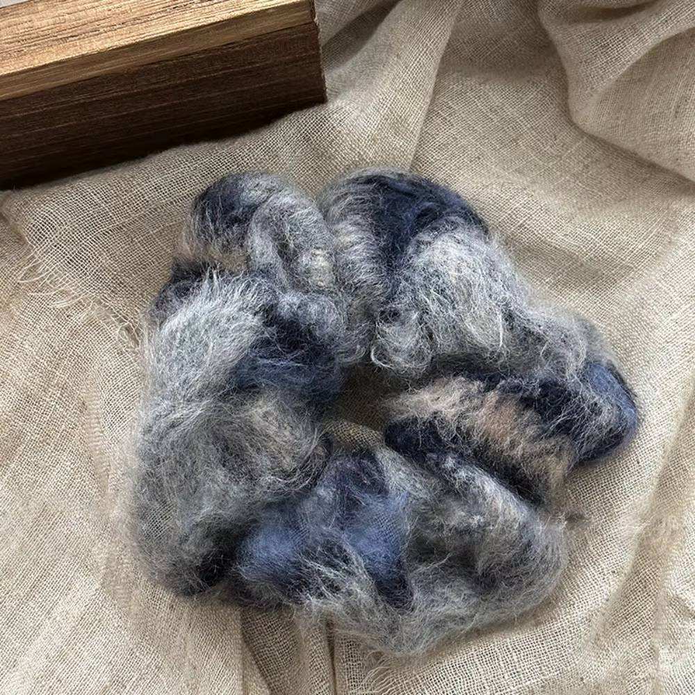 Wool Blend Scrunchie Vintage Cozy Style – Single Piece