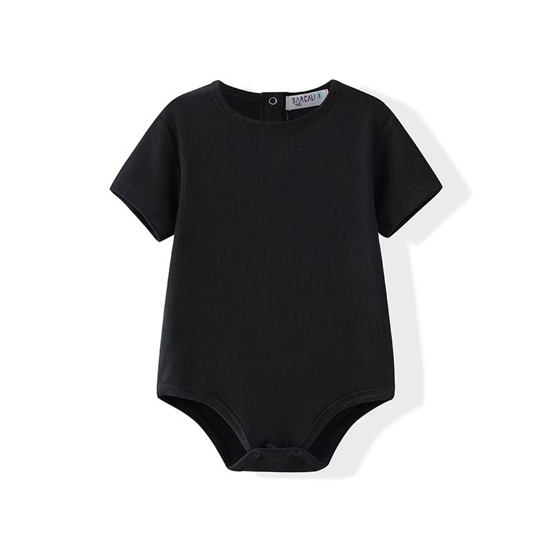 Denim Collection – Black Baby Romper