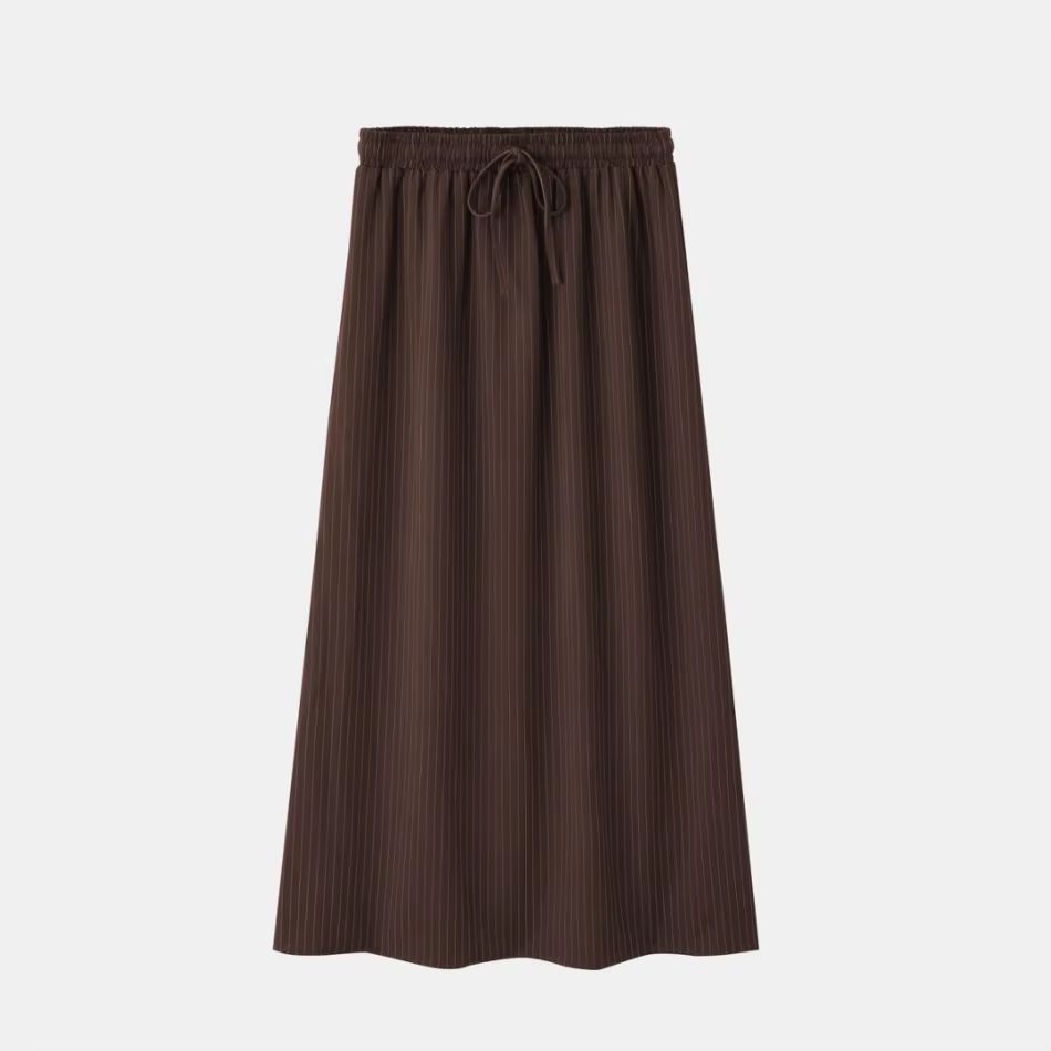 Pinstripe Collection – Brown Cardigan