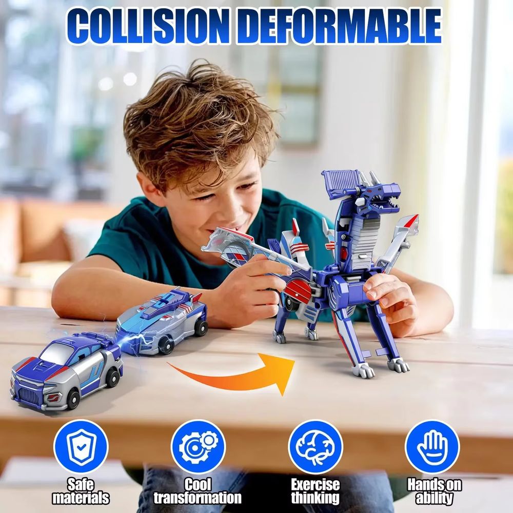Magnetic Crash Transforming Car