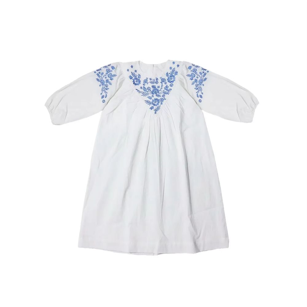 Cobalt Embroidery Collection – 3quartersleeve Dress