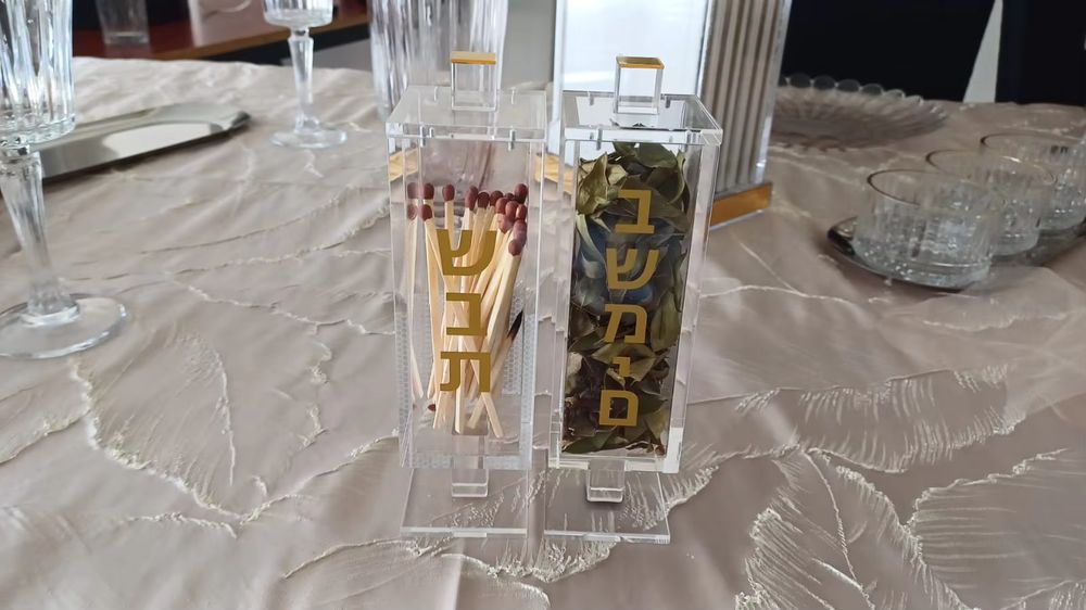 Acrylic Shabbat Match & Besamim Box