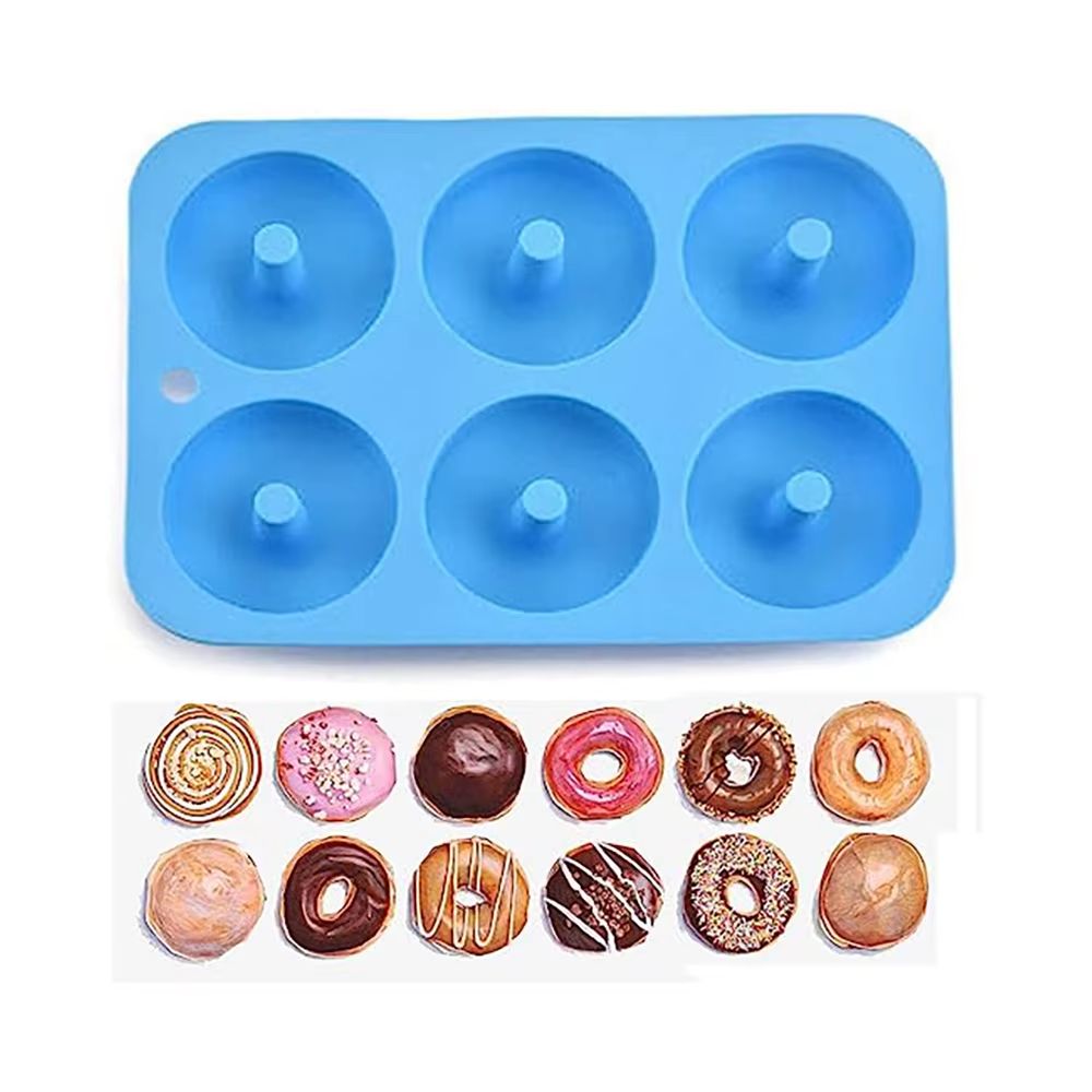 6-Cavity Silicone Donut Mould