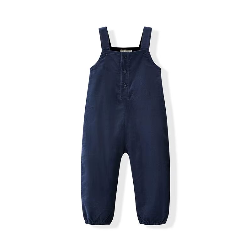 Embroidered Layette Collection – Dark Blue Dungarees