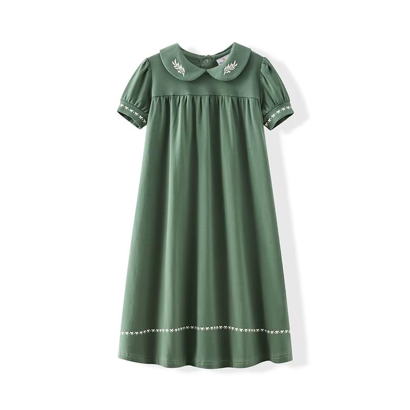 Shabbos Meadow Lounge Set – Short Sleeve Gown