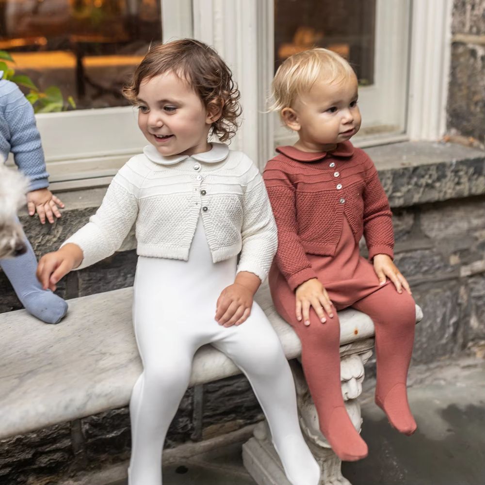 Baby Collection – Navy Footless Romper & Cardigan Set