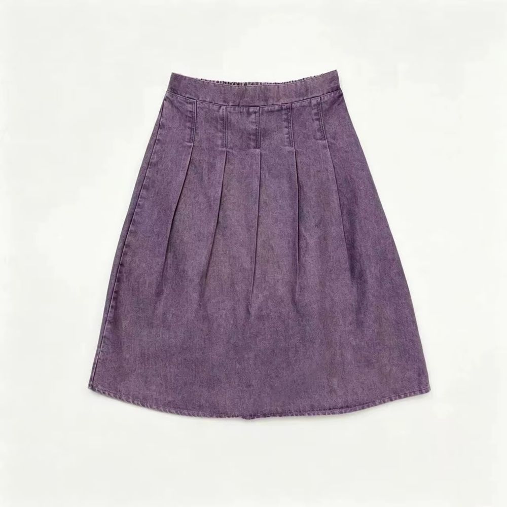 Denim Dash Plum Denim Skirt β Ali & Co Denim Dash AW26
