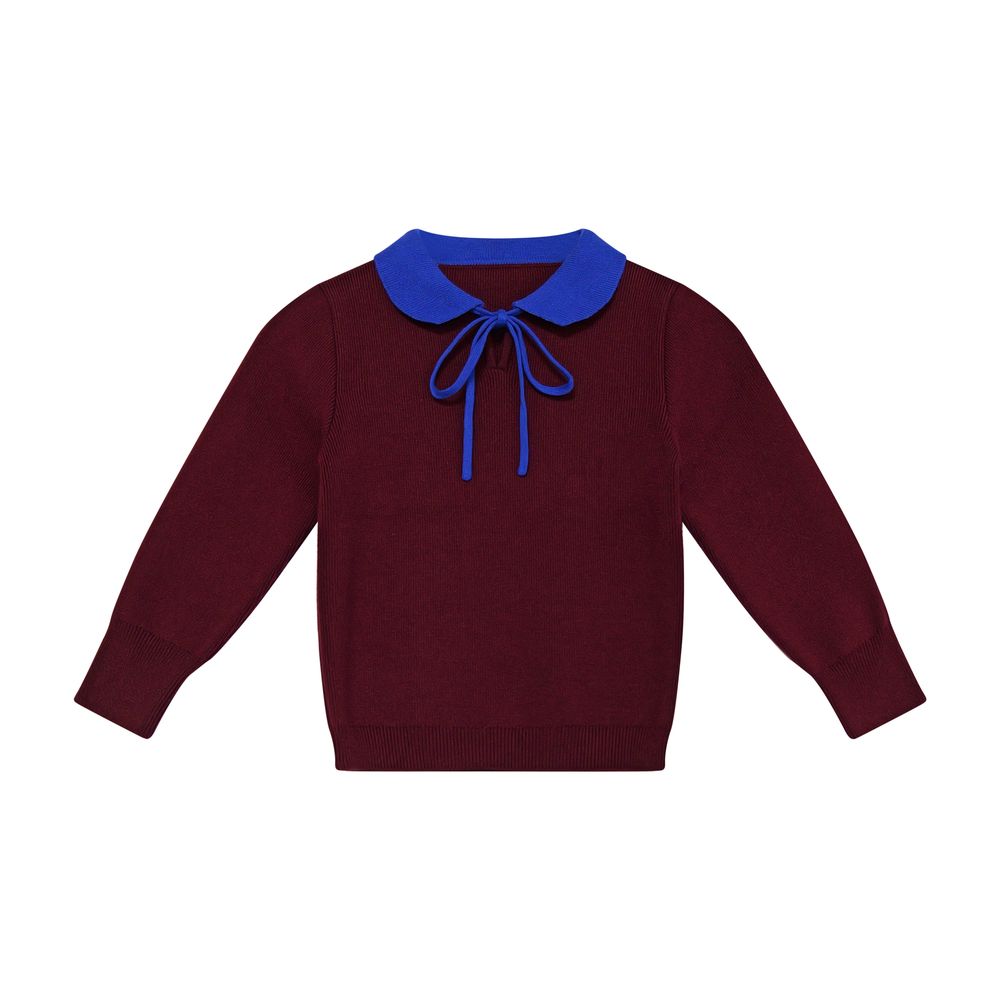 Burgundy Collection – Baby Girls Sweater – Ali Mali AW26