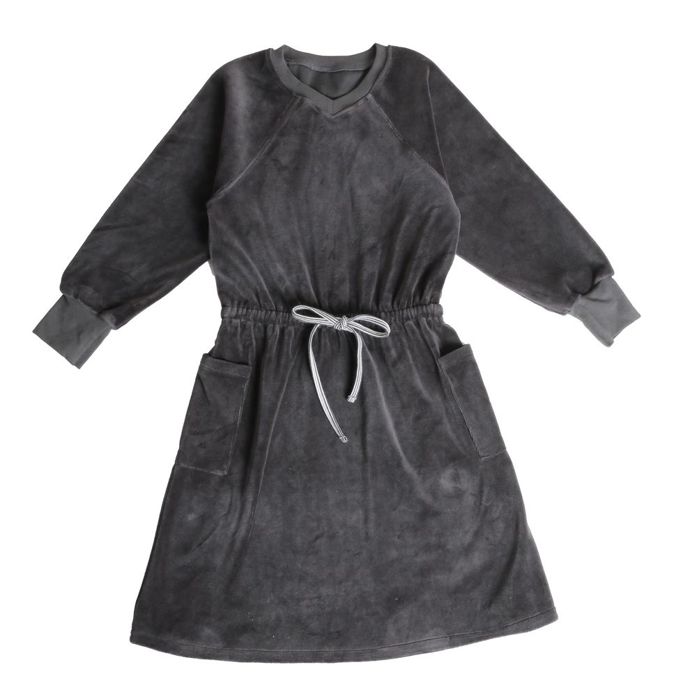 The Velour Collection – Grey-Girls Dress