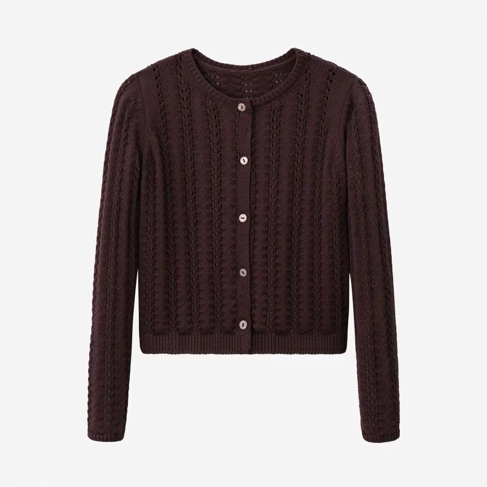Chestnut Collection – Hollow Cardigan – Ali Specials AW26