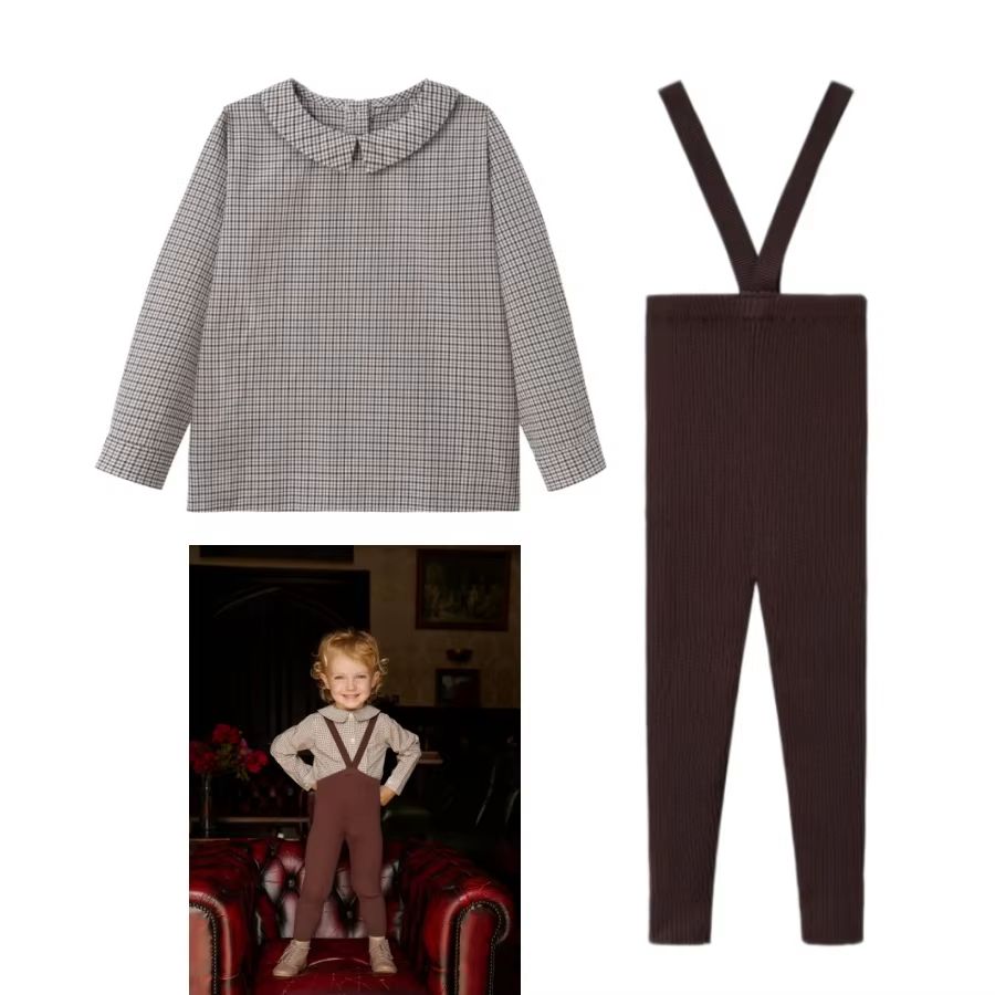 Chestnut Collection – Knit Suspender Shirt Set – Ali Specials AW26