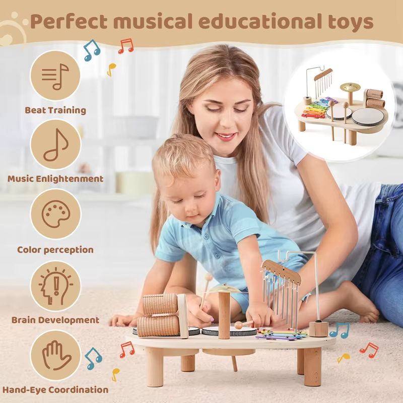 Wooden Baby Chime Xylophone