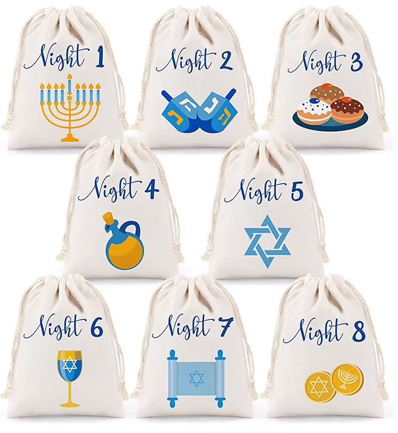 Canvas Night 1–8 Gift Pouches