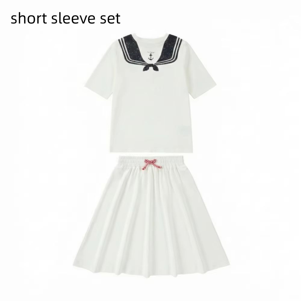 Nautical Jersey Cotton Collection – Short Sleeve Set