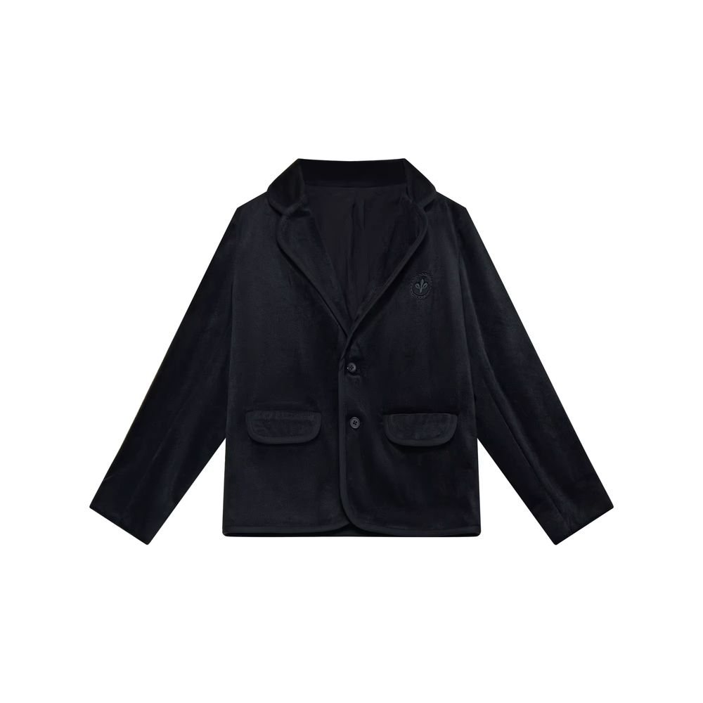 Black Floral Velvet – Boys Velvet Blazer – Ali Mali AW26