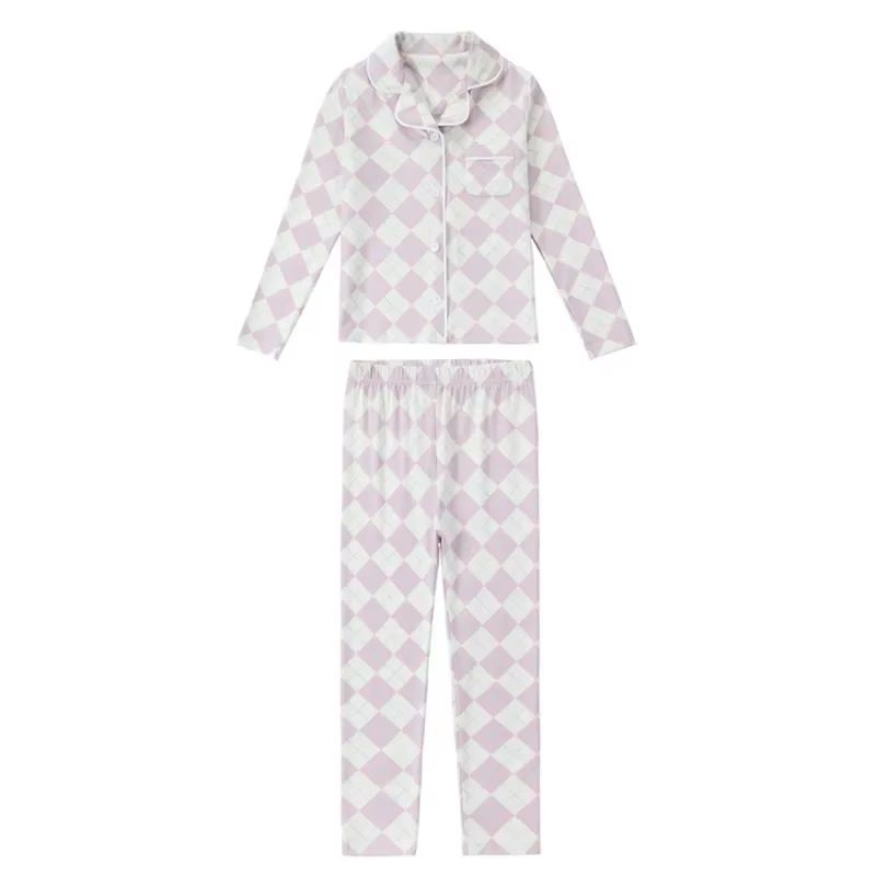Argyle Pyjamas – Pink Set