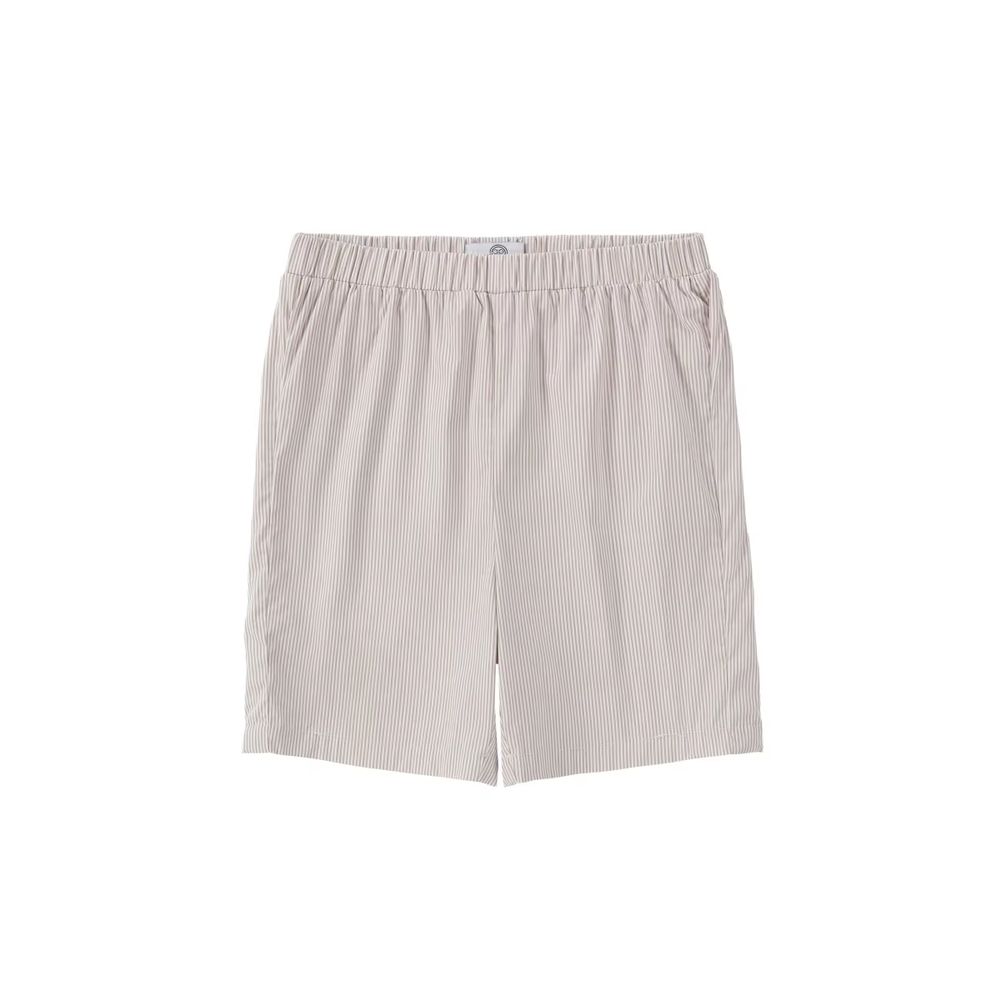 Friday Night Pinstripe Collection – Tan Boy Shorts