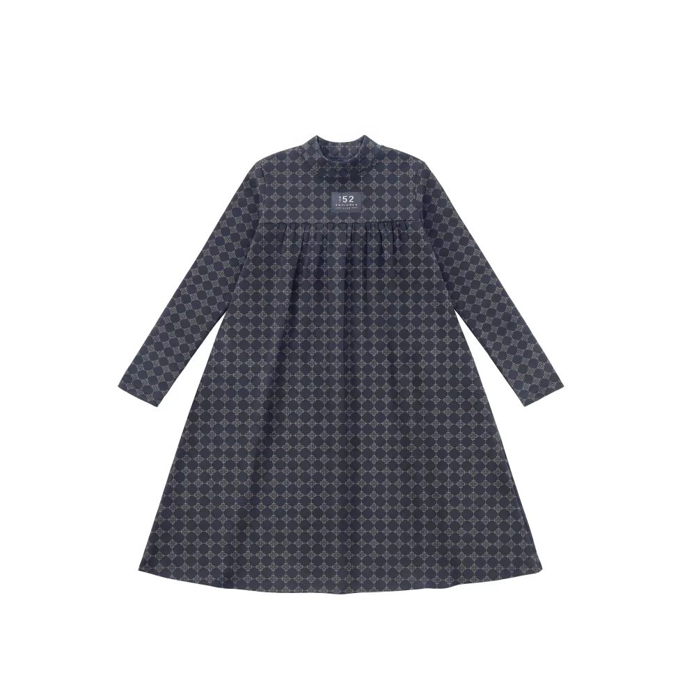 Navy Blue Corduroy – Jersey Dress – Ali Picks AW26