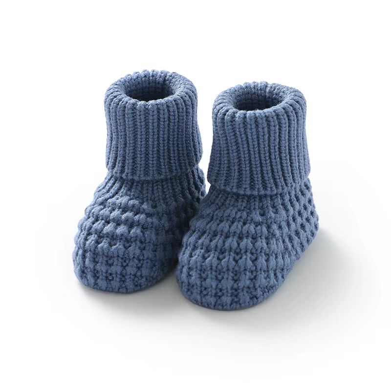 Soft Warm Knitted Newborn Booties Baby Boys Girls Socks