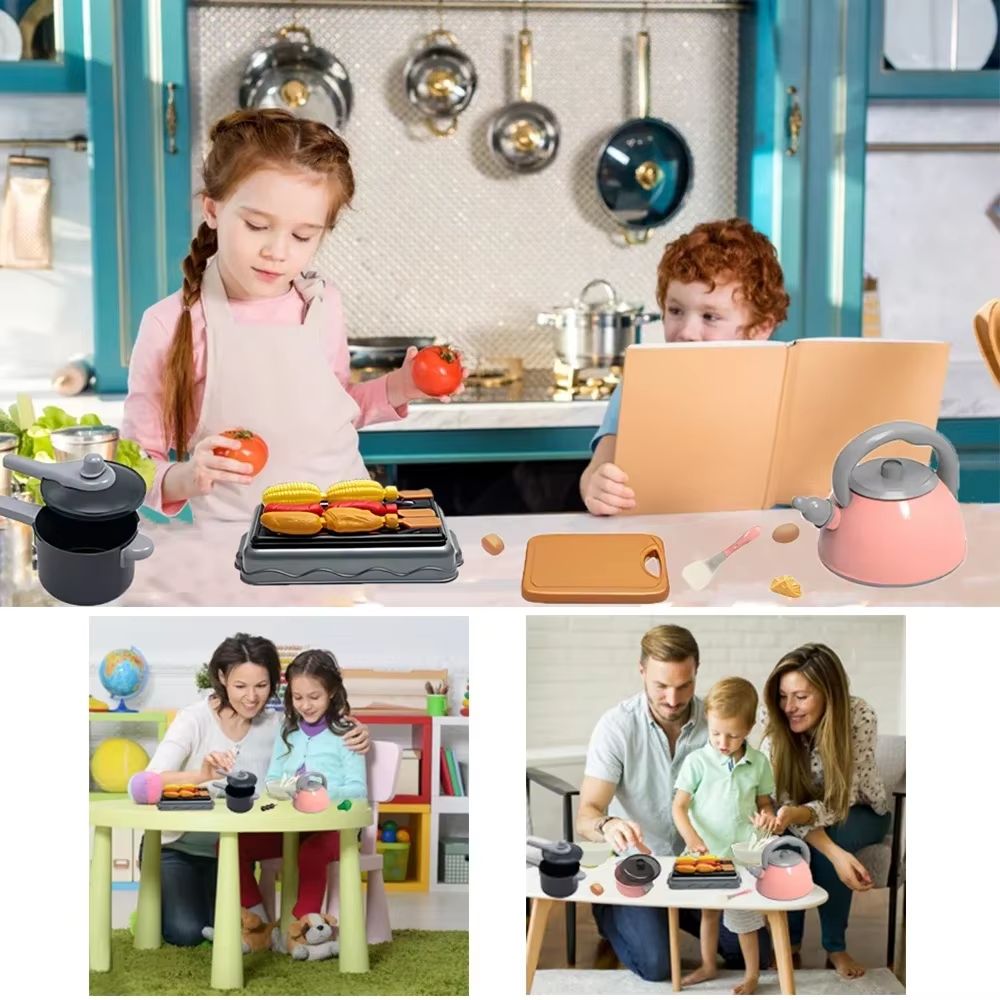 Play Kitchen Accessories Set (59 pcs) – Green