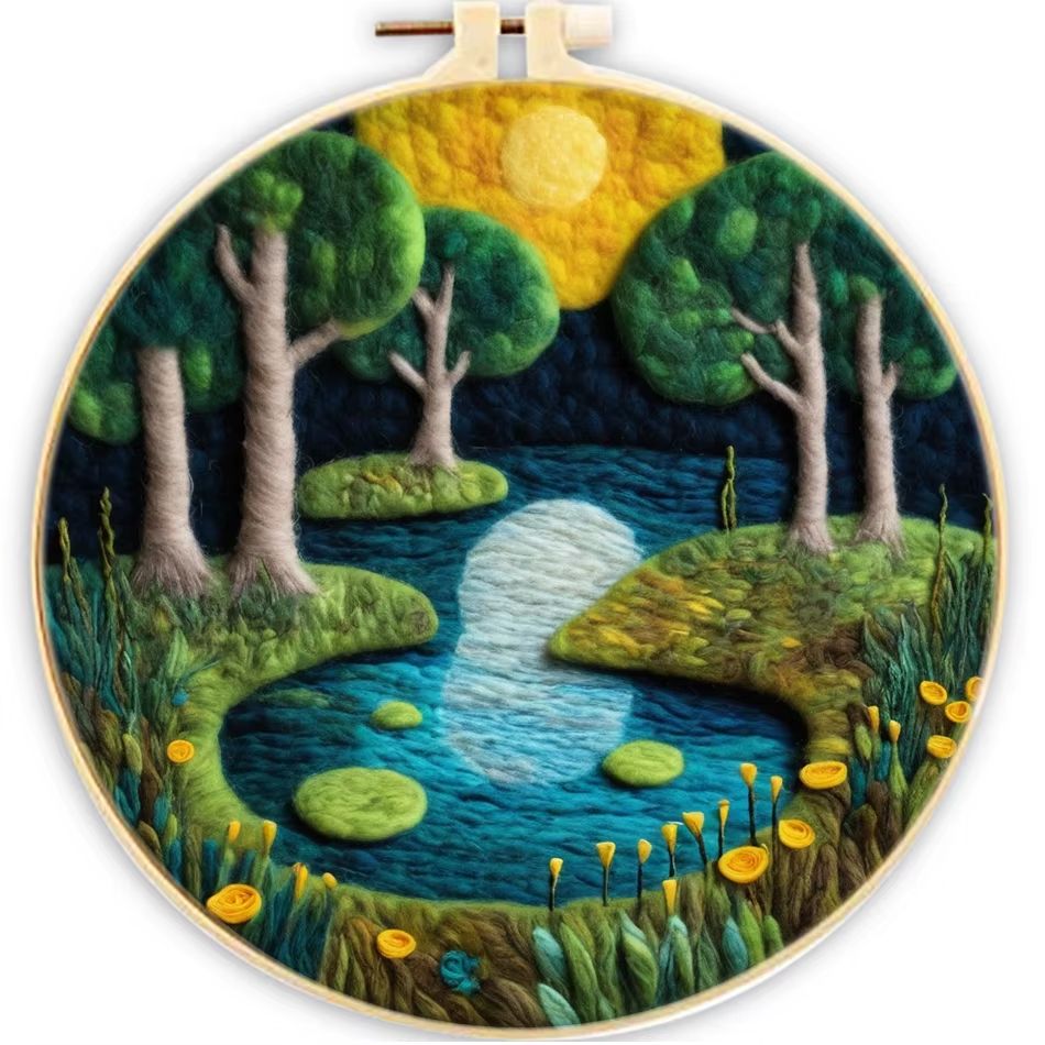 Landscape Wool Felting Kit – Design 340