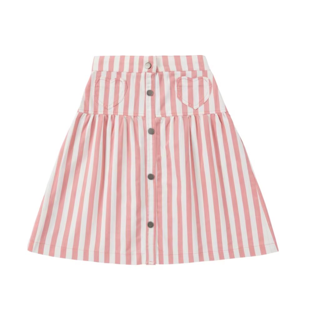 White Denim Collection – Pink Skirt