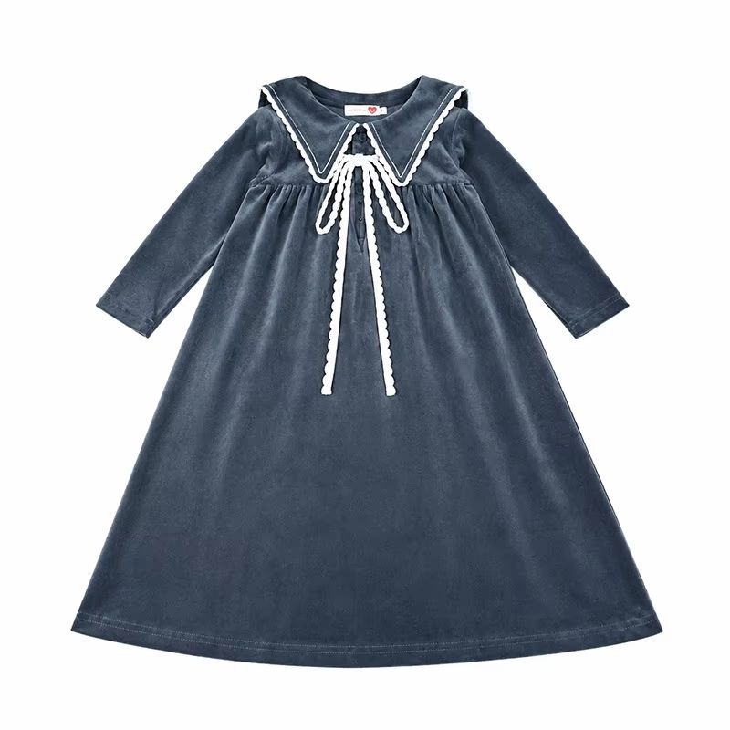 Shabbos Robe Collectionβ Navy Girl Long β I Love Ali AW26