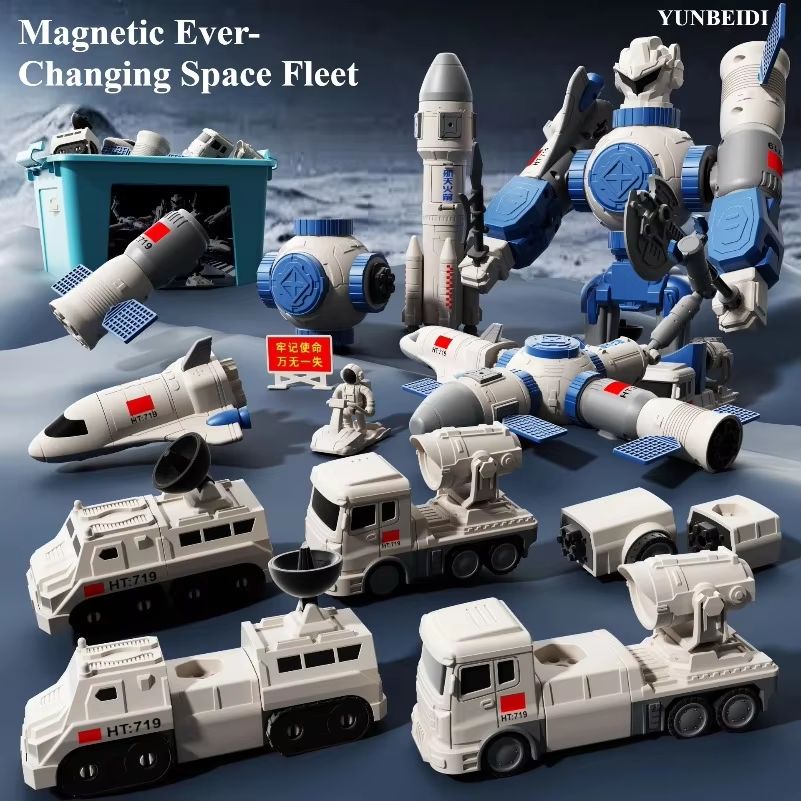 Magnetic Robot Car Set