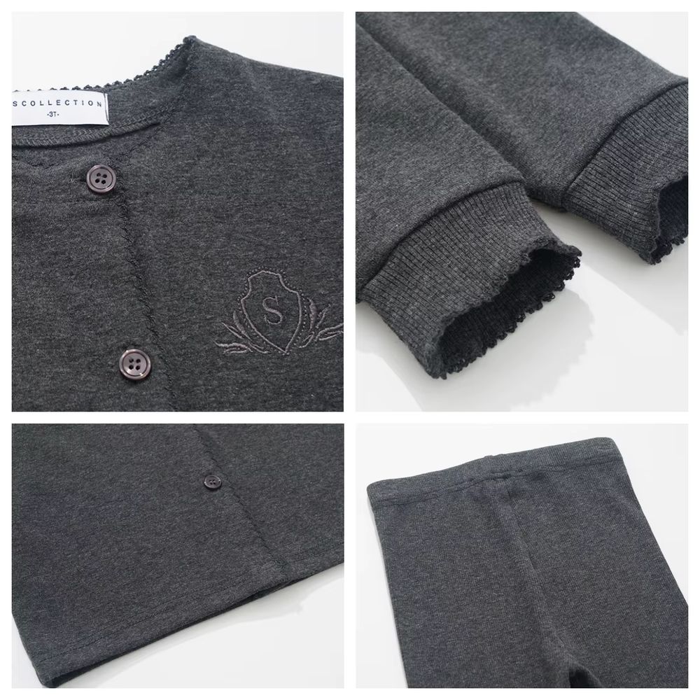 The Maxi Emblem Collection – Gray Girls Robe