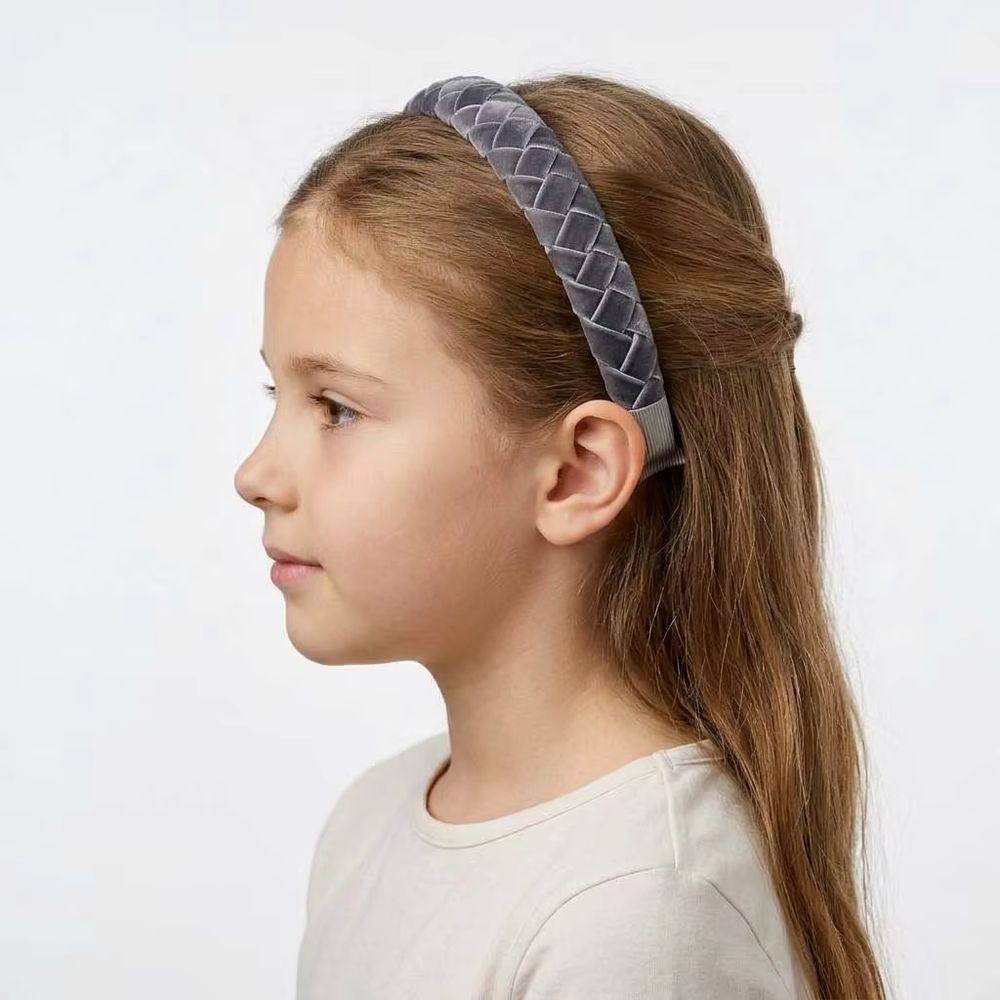 Navy Velvet Bow Headband